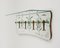 Mid-Century Coat Rack Shelf in Mirror, Brass & Glass attributed to Cristal Art, Italy, 1950s 14