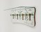 Mid-Century Coat Rack Shelf in Mirror, Brass & Glass attributed to Cristal Art, Italy, 1950s, Image 14