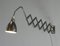 Industrial Wall Mounted Scissor Lamp by Agi, 1930s 2