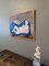 The Blue Couch, 1950s, Oil Painting, Framed 4