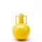 Glazed Yellow Twin-Handled Aesthetic Ceramic Vase, Image 3