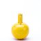 Glazed Yellow Twin-Handled Aesthetic Ceramic Vase, Image 4