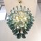 White and Octanium Murano Glass Petal Chandelier, Italy, 1990s 4