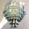 White and Octanium Murano Glass Petal Chandelier, Italy, 1990s 3
