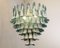 White and Octanium Murano Glass Petal Chandelier, Italy, 1990s, Image 6