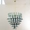 White and Octanium Murano Glass Petal Chandelier, Italy, 1990s 2