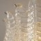 Large Suspension Chandelier with Murano Clear Glass Leaves, Italy, 1990s, Image 10