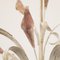 Hängender Kronleuchter mit 5 Leuchten aus weißem Muranoglas & handgefertigter Messingstruktur, Italien, 1980er 9