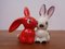 Ceramic Easter Bunny Figurines by Goebel, 1960s, Set of 5 10