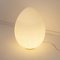 Vintage Italian Egg Table Lamp in Satin White Murano Glass, Image 7