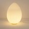 Vintage Italian Egg Table Lamp in Satin White Murano Glass, Image 2