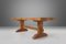 Mesa de comedor francesa rústica de madera, años 50, Imagen 2