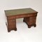 Antiker viktorianischer Leder Schreibtisch, 1860er 2