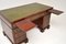 Antique Victorian Leather Top Pedestal Desk, 1860s, Image 6