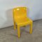 Chaises Modèle 4875 Jaunes par Carlo Bartoli pour Kartell, 1980s, Set de 2 5