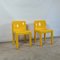 Model 4875 Chairs in Yellow by Carlo Bartoli for Kartell, 1980s, Set of 2 1