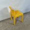 Gelbe Modell 4875 Stühle von Carlo Bartoli für Kartell, 1980er, 2er Set 4