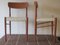 Dänische Ess- oder Beistellstühle aus Teak mit Sitz aus Gurtband, 1960er, 2er Set 1