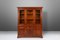 English Wooden Bookcase Cabinet, 1950s 1