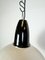Lámpara colgante soviética industrial de esmalte blanco, años 60, Imagen 4