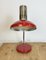 Vintage East German Red Table Lamp from Aka Leuchten, 1970s 13