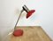 Vintage East German Red Table Lamp from Aka Leuchten, 1970s 10