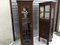 Oak Cabinets with Crystal Glass Doors, 1932, Set of 2 5