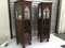 Oak Cabinets with Crystal Glass Doors, 1932, Set of 2 1