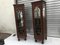 Oak Cabinets with Crystal Glass Doors, 1932, Set of 2 7