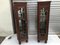 Oak Cabinets with Crystal Glass Doors, 1932, Set of 2 10