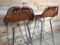 Leather Les Arcs Stools by Charlotte Perriand for Cassina, 1960s, Set of 2, Image 5
