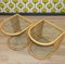 Bedside Tables in Bamboo, Rattan & Glass, 1970s, Set of 2, Image 1