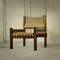 Mahogany and Woven Palm Fiber Armchairs, 1960s, Set of 2 4