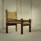 Mahogany and Woven Palm Fiber Armchairs, 1960s, Set of 2 8