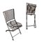 French Iron Folding Chairs, Set of 2 1