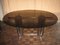 Vintage Oval St Gobain Glass Dining Table 1