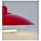 Vintage Scandinavian Pendant Lamp in Red and White, 1980s, Image 3