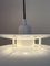 Lámpara colgante escandinava grande en blanco, años 80, Imagen 9