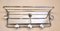 Art Deco French Aluminum Coat Rack with Mirror, 1940s 3