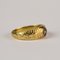 Goldener Ring mit Diamanten, 1980er 2