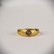 Gold Ring with Diamond, 1980s, Image 1