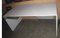 Vintage White Laminate & Brushed Steel Desk, Image 4