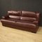 Large Italian Leather Sofa, 1980s, Image 9