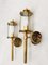 French Neoclassical Brass Wall Sconce, 1950, Set of 2 6