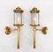 French Neoclassical Brass Wall Sconce, 1950, Set of 2 1