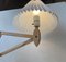 Lámpara de pared en acordeón de haya de Le Klint, años 80, Imagen 3