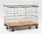 Mid-Centruy French Industrial Trolley Basket Cart, 1950, Image 1
