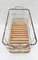 Mid-Centruy French Industrial Trolley Basket Cart, 1950 6