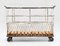 Mid-Centruy French Industrial Trolley Basket Cart, 1950 7