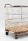 Mid-Centruy French Industrial Trolley Basket Cart, 1950 3